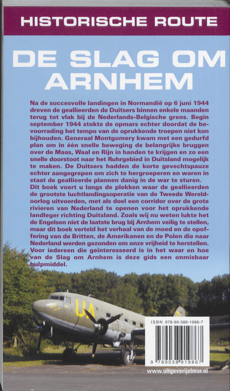 Achterkant van De slag om Arnhem