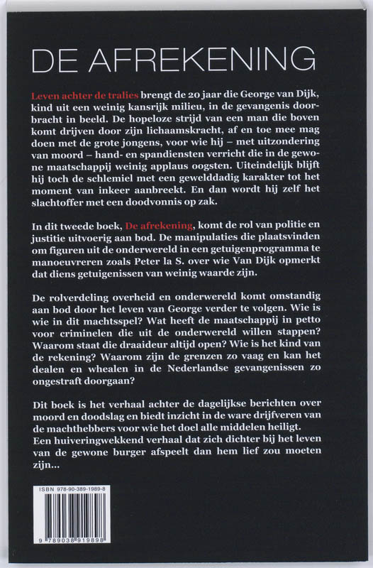 Achterkant van De afrekening