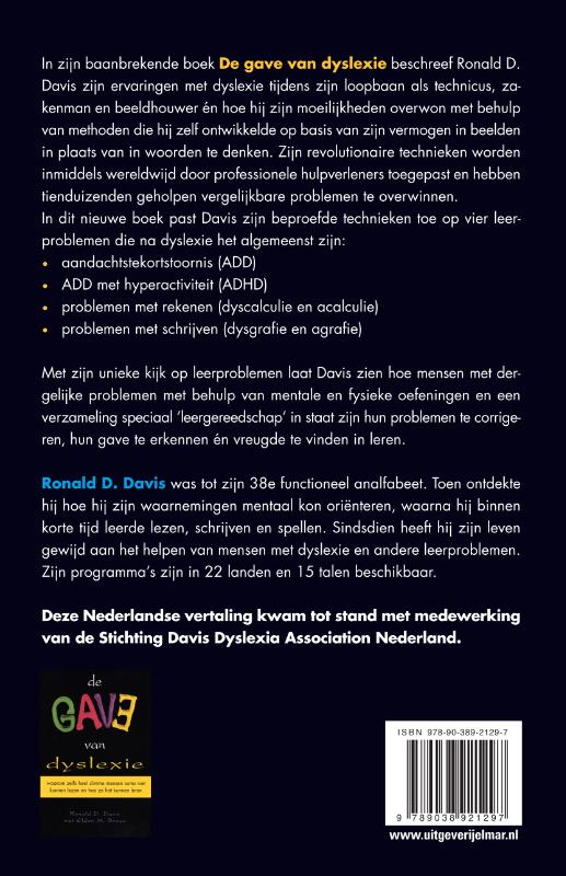 Achterkant van De gave van leren