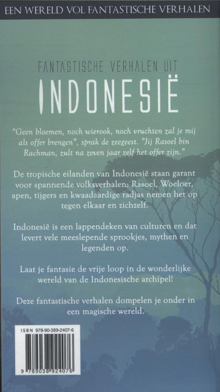 Achterkant van Fantastische verhalen uit Indonesie