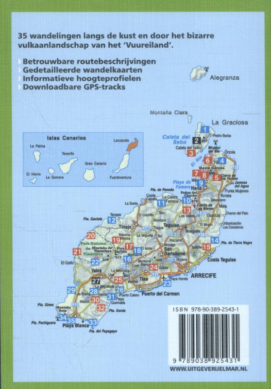 Achterkant van Lanzarote