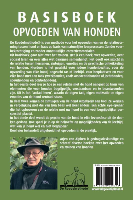 Achterkant van Basisboek opvoeden van honden
