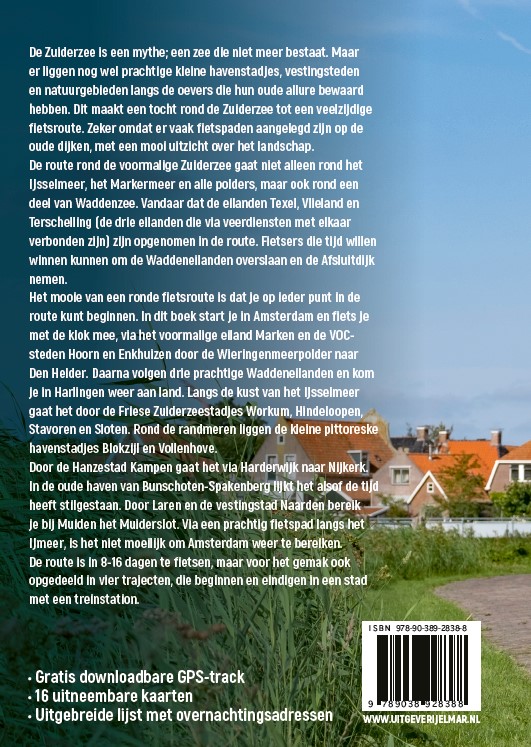 Achterkant van Fietsen rond de voormalige Zuiderzee