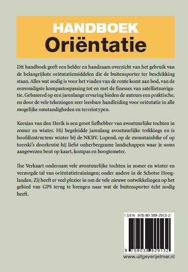 Achterkant van Handboek oriëntatie