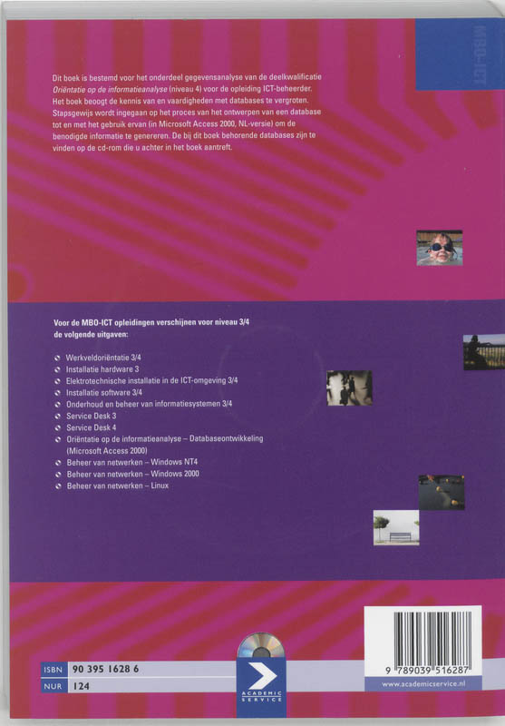 Achterkant van Orientatie informatieanalyse MS Access 2000