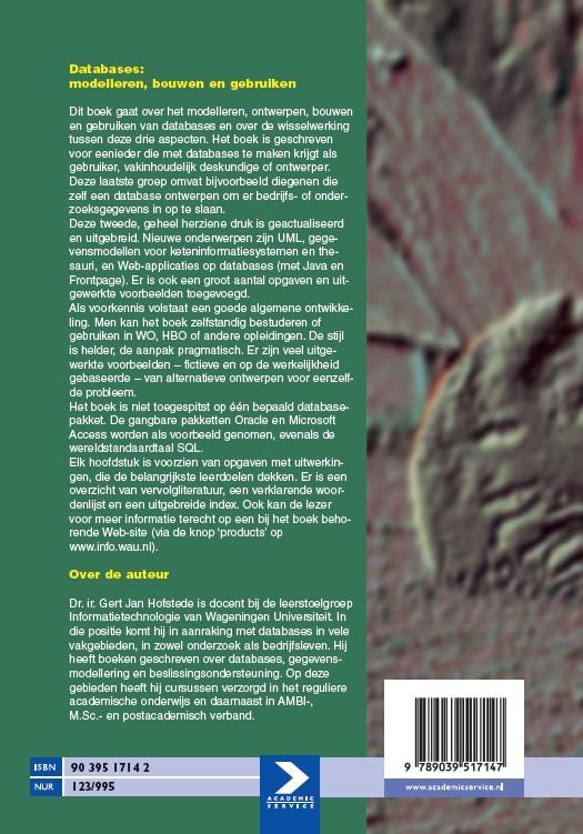 Achterkant van Databases : modelleren, bouwen en gebruiken
