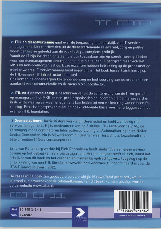 Achterkant van ITIL en dienstverlening