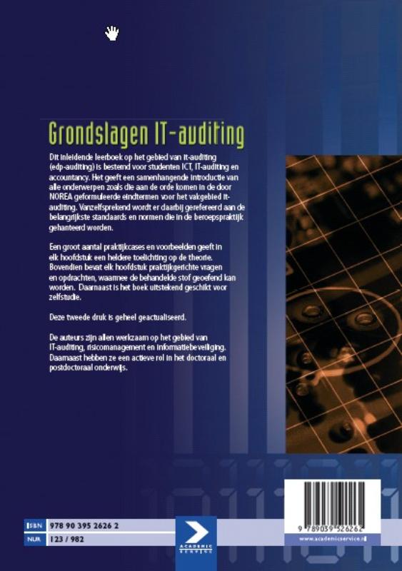 Achterkant van Grondslagen IT-auditing