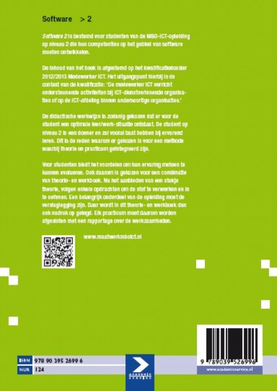 Achterkant van Software niveau 2