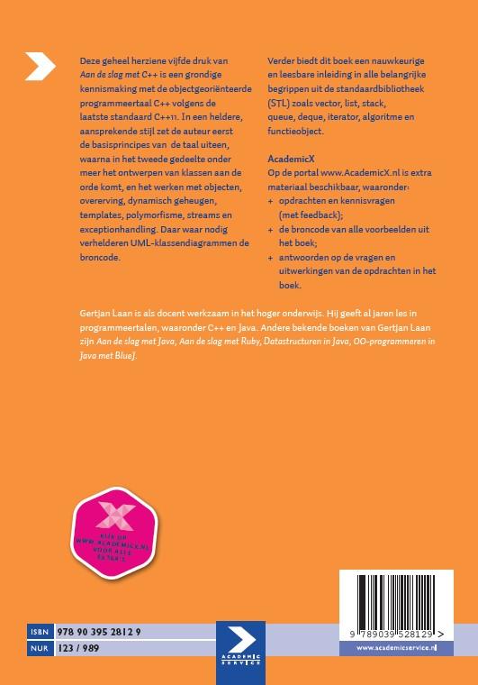 Achterkant van Aan de slag met C++