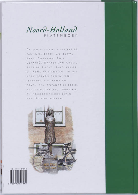 Achterkant van Noord-Holland platenboek