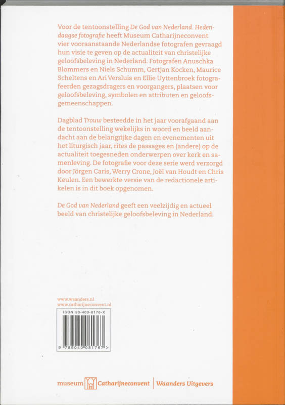 Achterkant van De God van Nederland