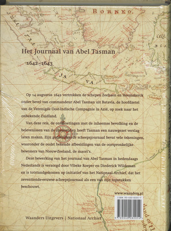 Achterkant van Het Journaal van Abel Tasman