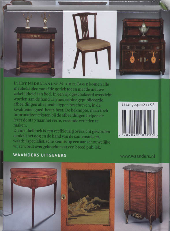 Achterkant van Het Nederlandse Meubel Boek 1550-1950