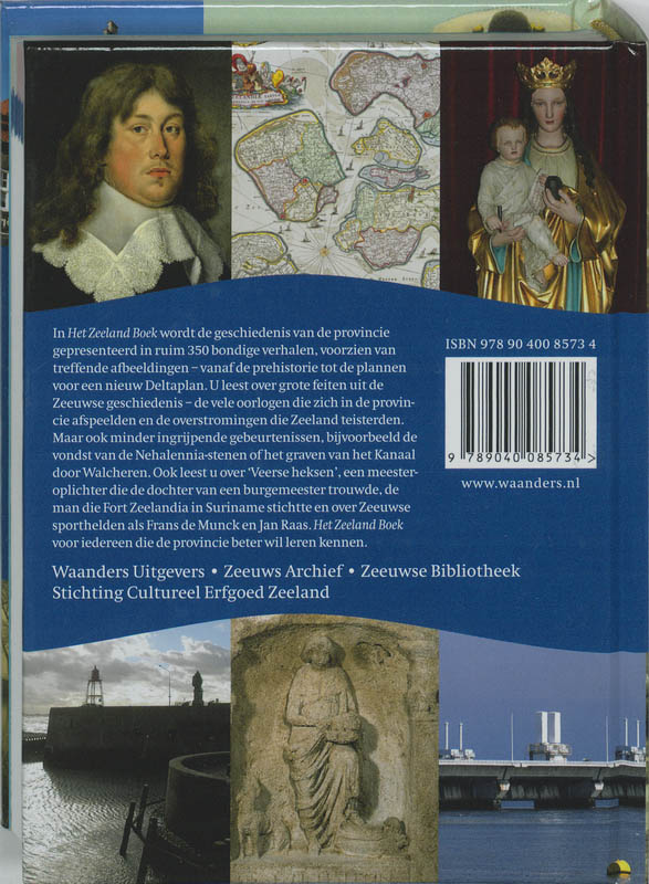 Achterkant van Zeeland Boek