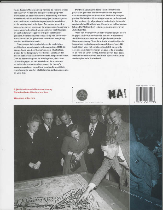 Achterkant van Toonbeelden van de wederopbouw