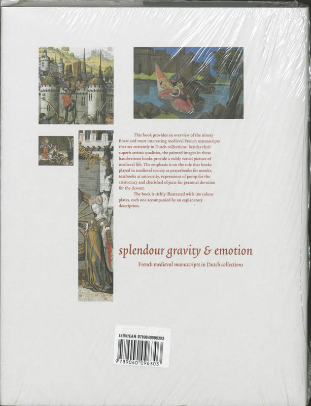 Achterkant van Splendour, gravity and emotion