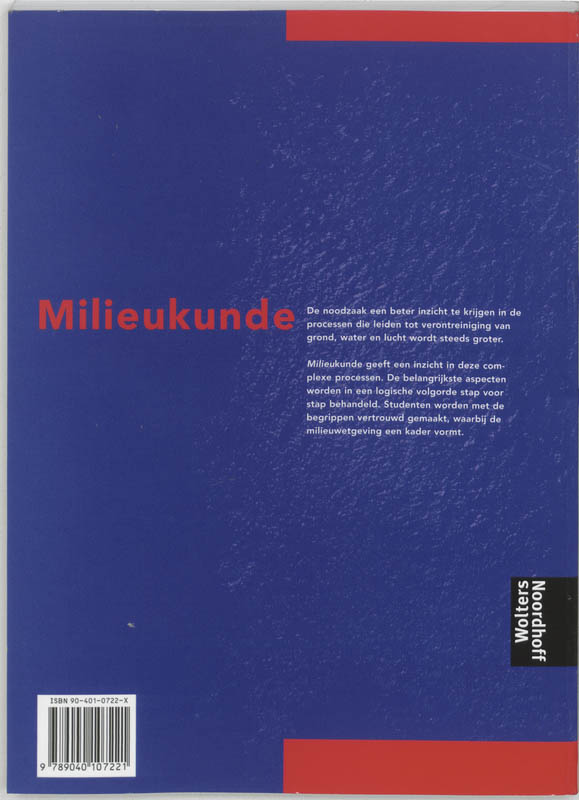 Achterkant van Milieukunde
