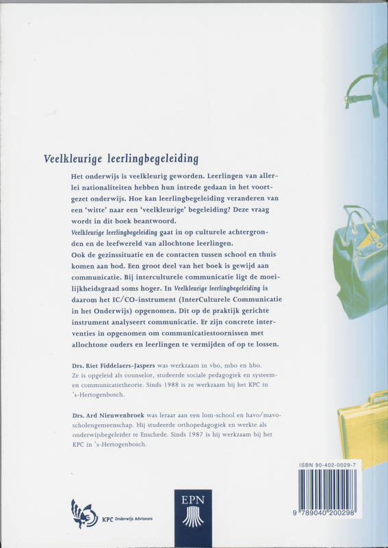 Achterkant van Veelkleurige leerlingbegeleiding