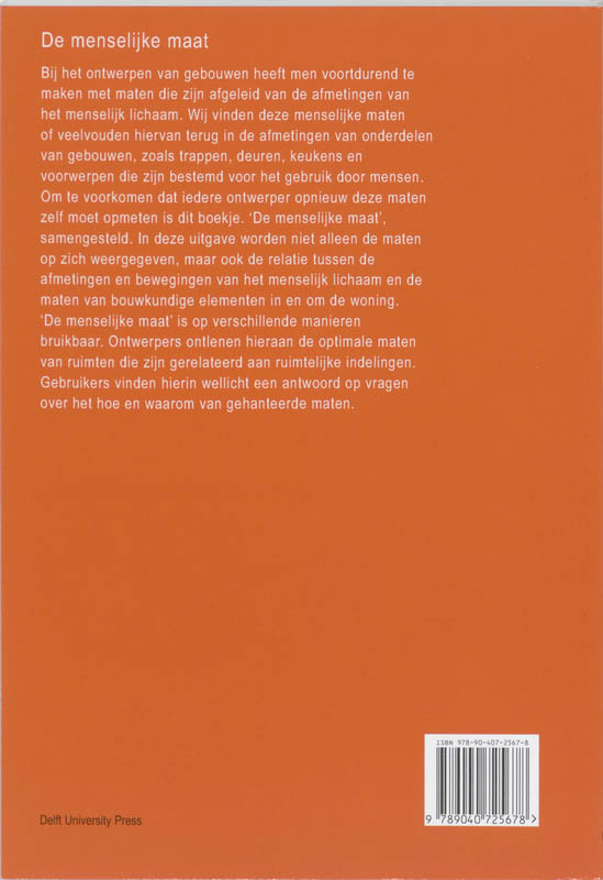 Achterkant van De menselijke maat