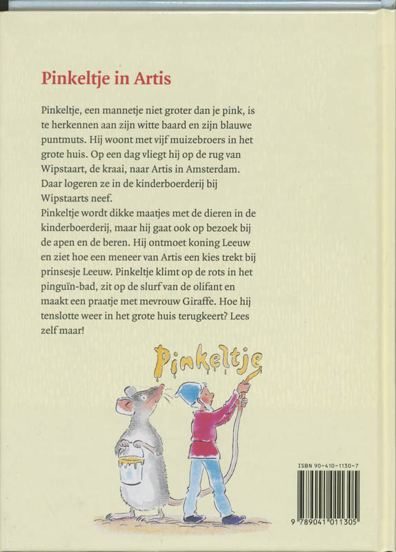 Achterkant van Pinkeltje in Artis