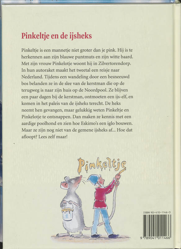 Achterkant van Pinkeltje en de ijsheks