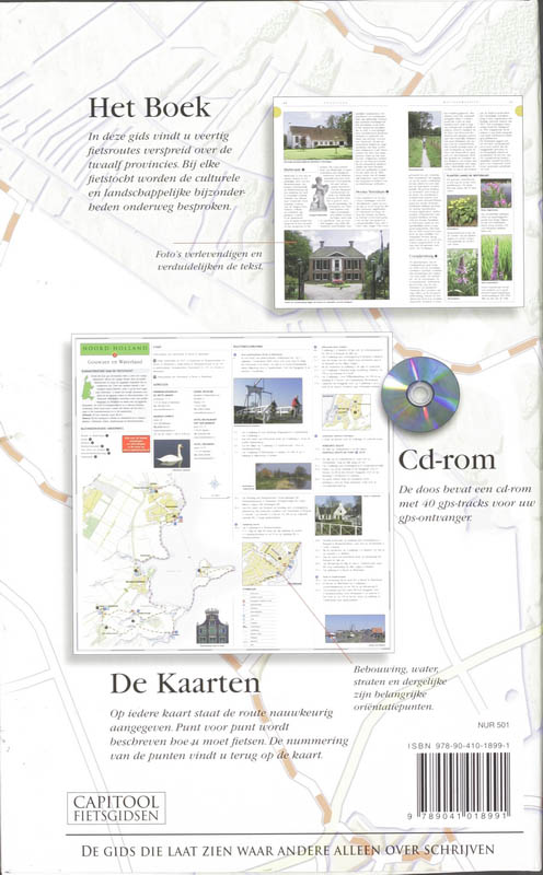 Achterkant van De mooiste fietsroutes in Nederland