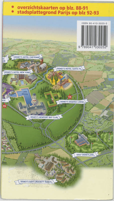 Achterkant van Disneyland Parijs