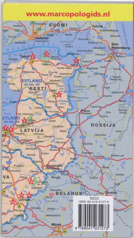 Achterkant van Baltische landen