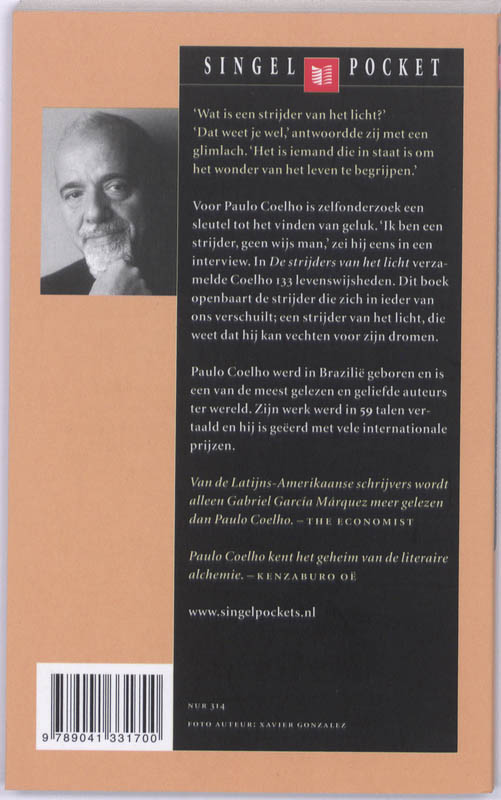 Achterkant van De strijders van het licht