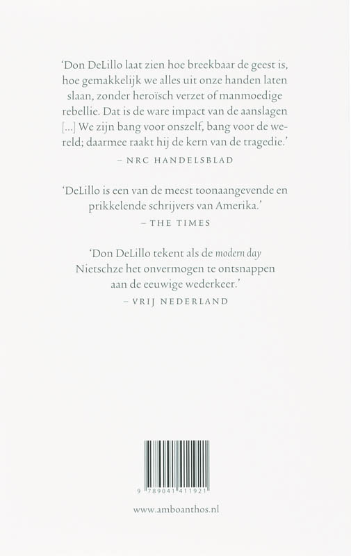 Achterkant van Vallende man