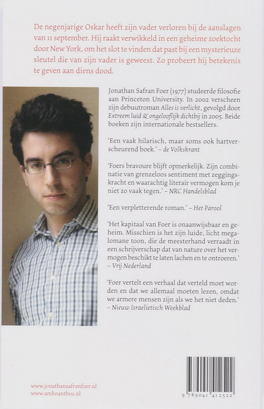 Achterkant van Extreem luid & ongelooflijk dichtbij
