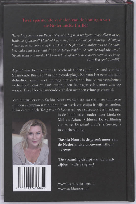 Achterkant van Afgunst & een goed huwelijk