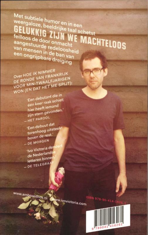 Achterkant van Gelukkig zijn we machteloos