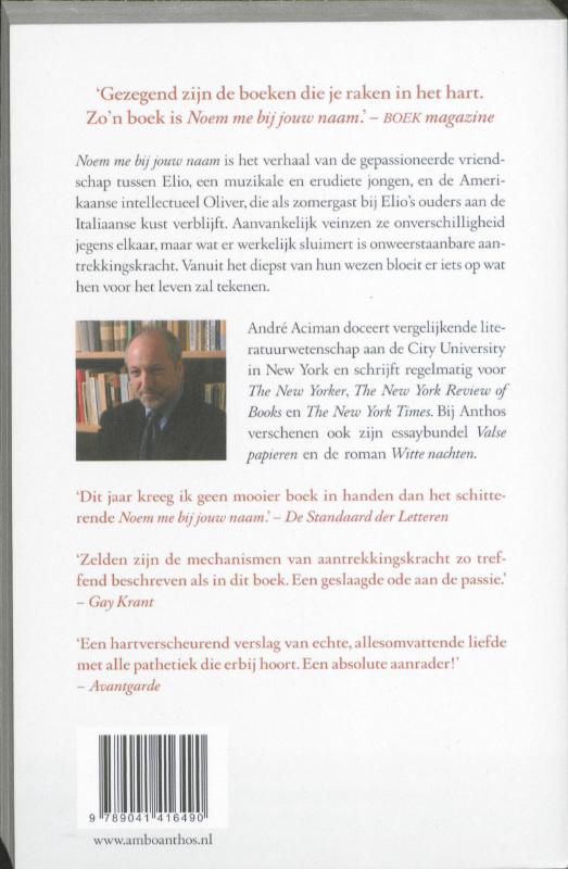 Achterkant van Noem me bij jouw naam