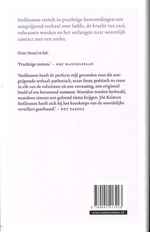 Achterkant van Het verdriet van de engelen