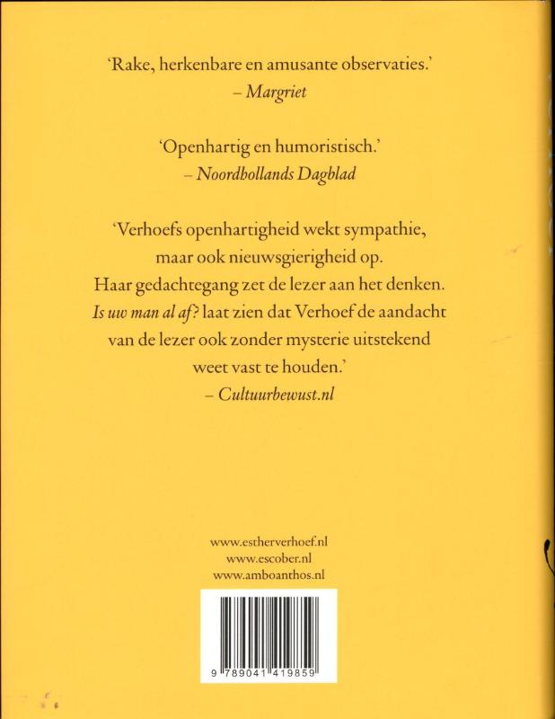 Achterkant van Is uw man al af?