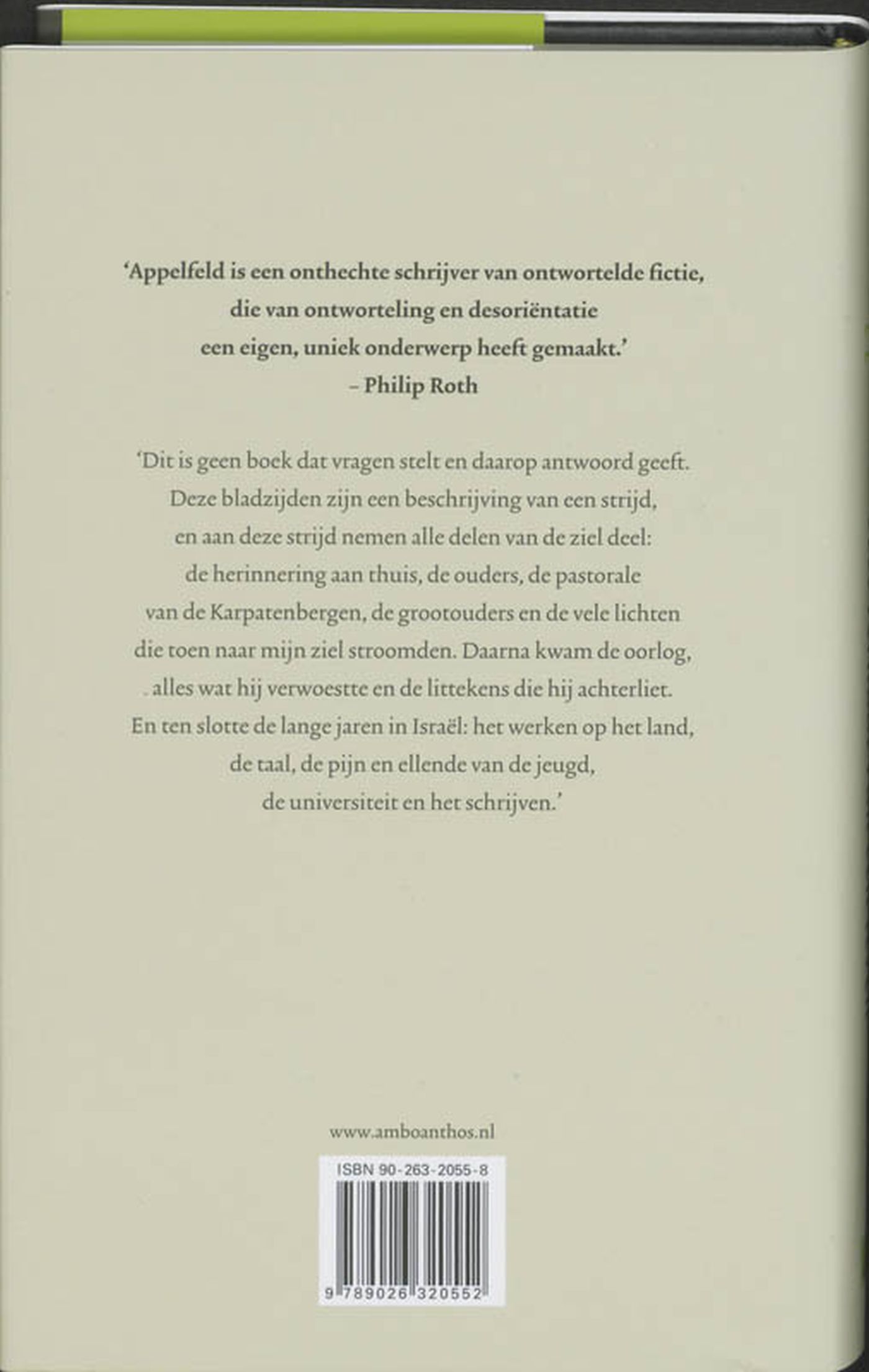 Achterkant van Verhaal van een leven