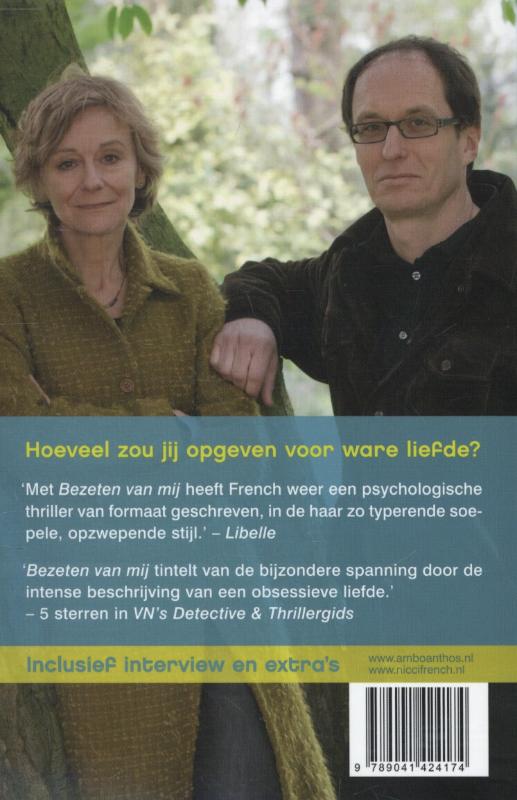 Achterkant van Bezeten van mij