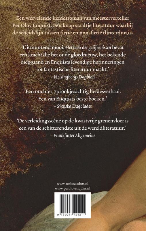 Achterkant van Het boek der gelijkenissen