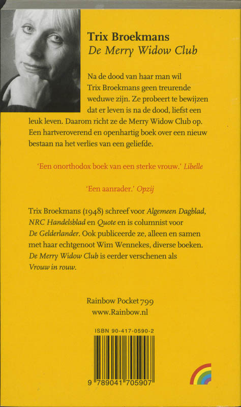 Achterkant van De merry widow club