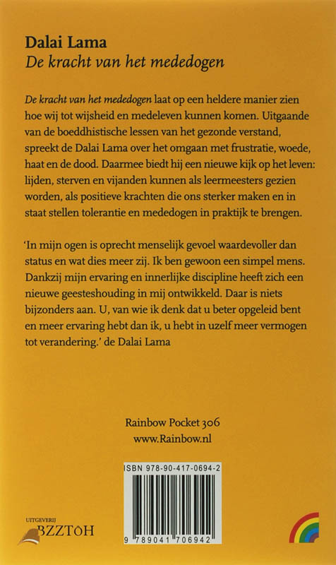 Achterkant van De kracht van het mededogen