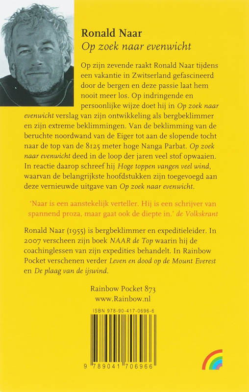 Achterkant van Op zoek naar evenwicht