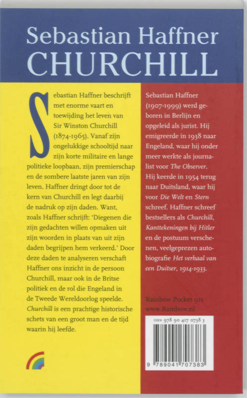 Achterkant van Churchill