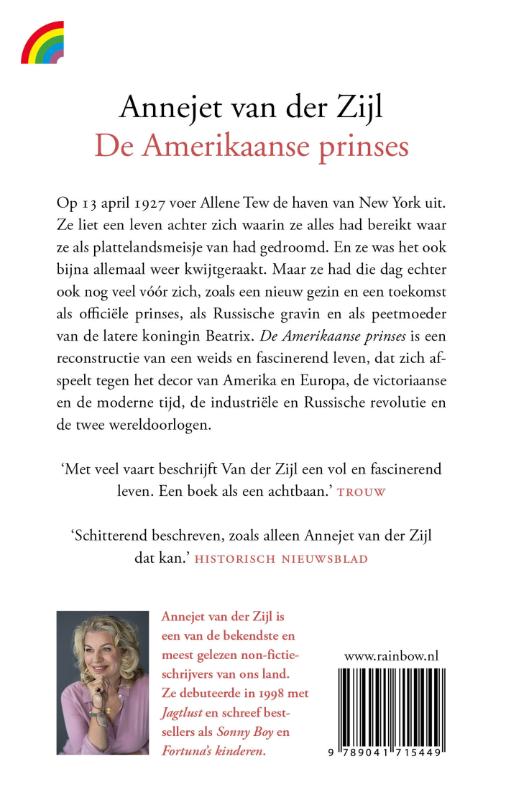 Achterkant van De Amerikaanse prinses