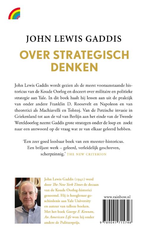 Achterkant van Over strategisch denken