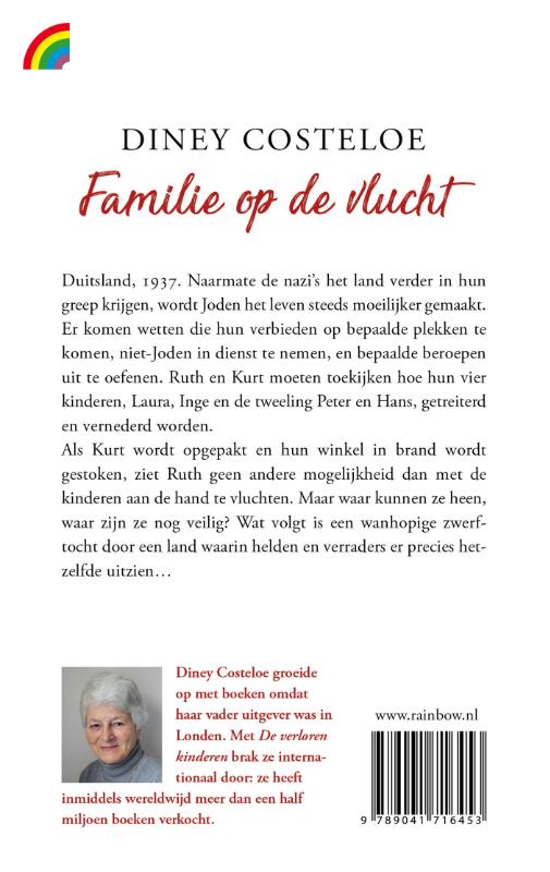 Achterkant van Familie op de vlucht