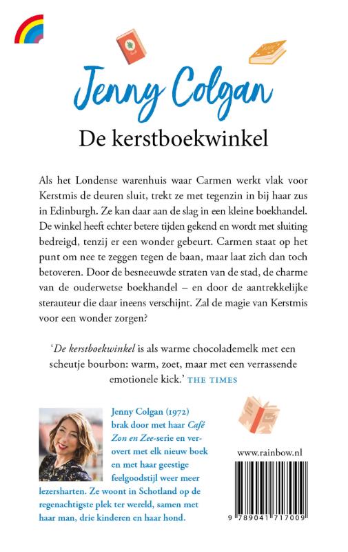 Achterkant van De kerstboekwinkel