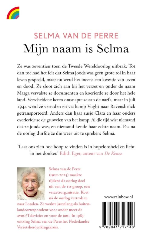 Achterkant van Mijn naam is Selma