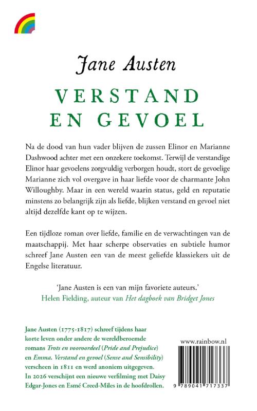 Achterkant van Verstand en gevoel